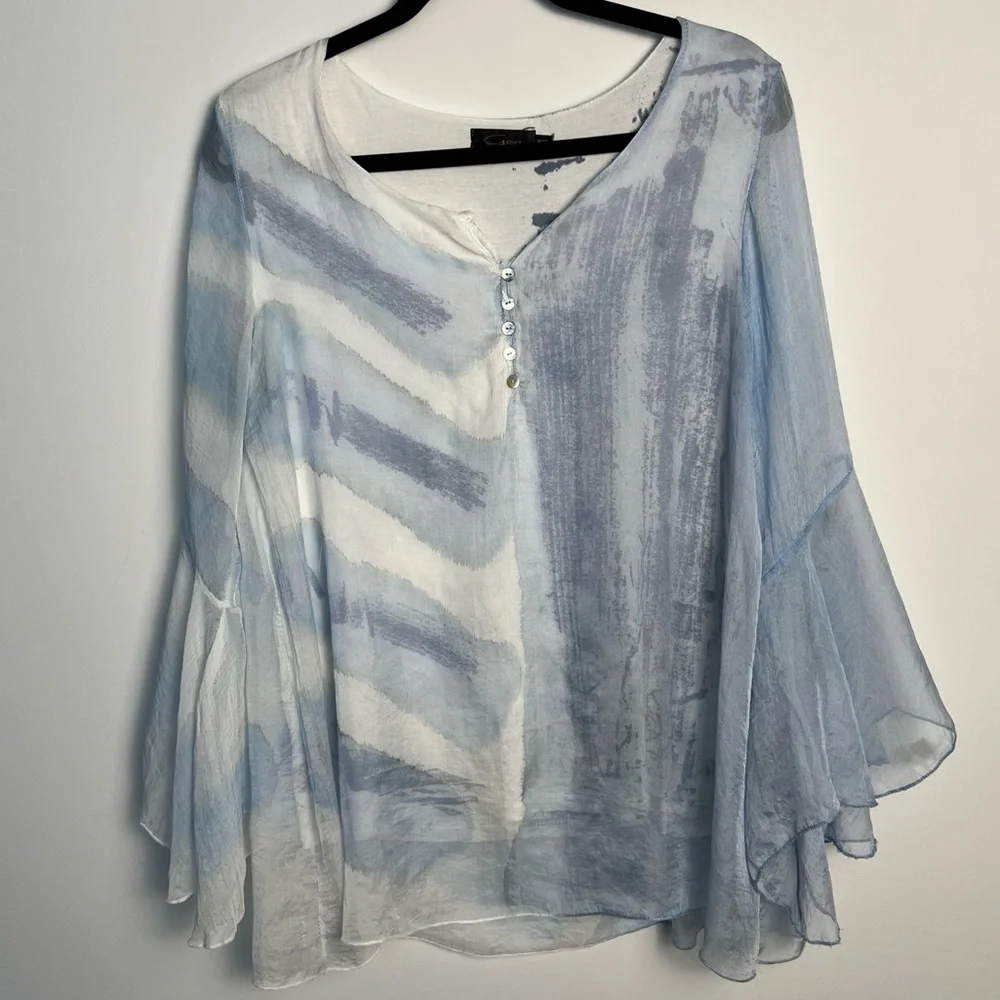 $7 start Goa/ flowy boho long blouse - Picture 3 of 9